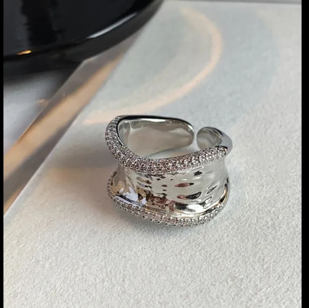 New, Silver Open Finger Ring